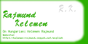 rajmund kelemen business card